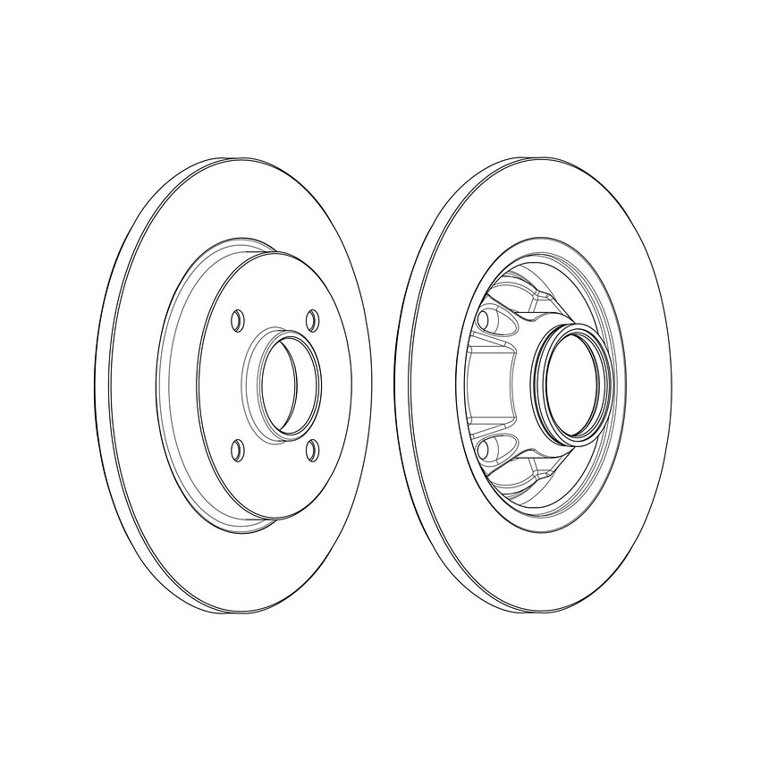 푸조 5008 1.6 HDi 10-17년 JURID 뒤세트 브레이크디스크 FOBP