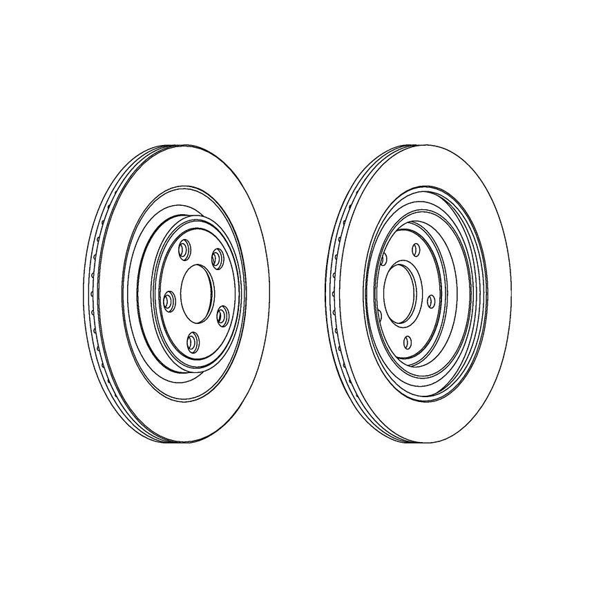 재규어 XK 5.0 XKR 06-14년 JURID 뒤세트 브레이크디스크 673F