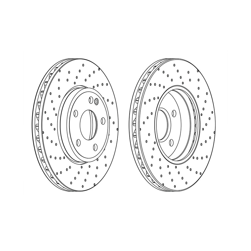 벤츠 B160d W246 13-18년 JURID 앞세트 브레이크디스크 FP4O