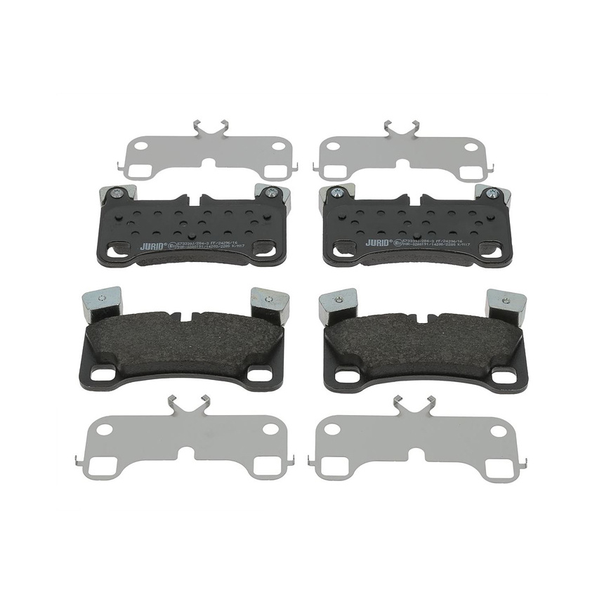 포르쉐 카이엔 3.6 9PA 02-10년 JURID 뒤쪽 브레이크패드 DWSL