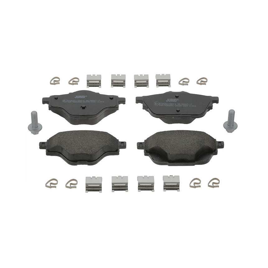 푸조 5008 1.5 BlueHDi 16-현재 JURID 뒤쪽 브레이크패드 A86A