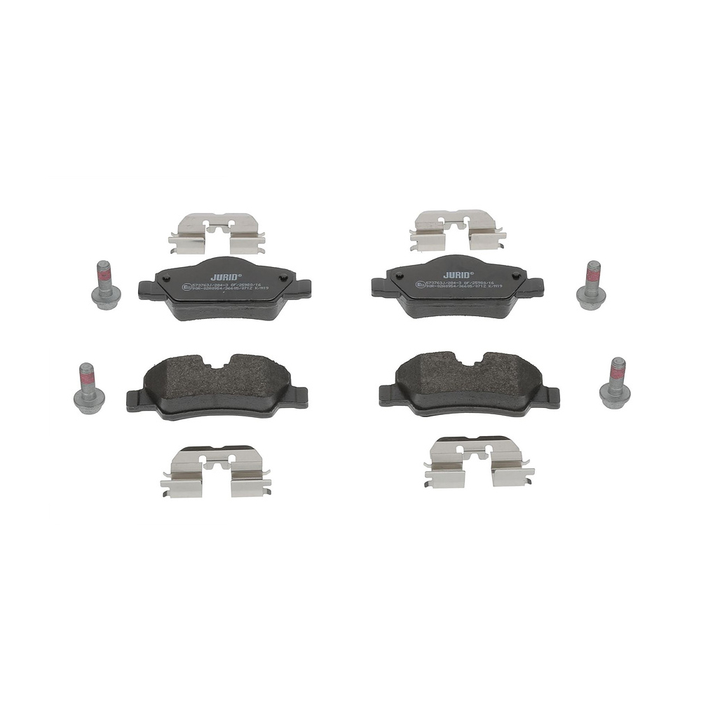 미니 쿠퍼 One D F55 13-현재 JURID 뒤쪽 브레이크패드 K42N