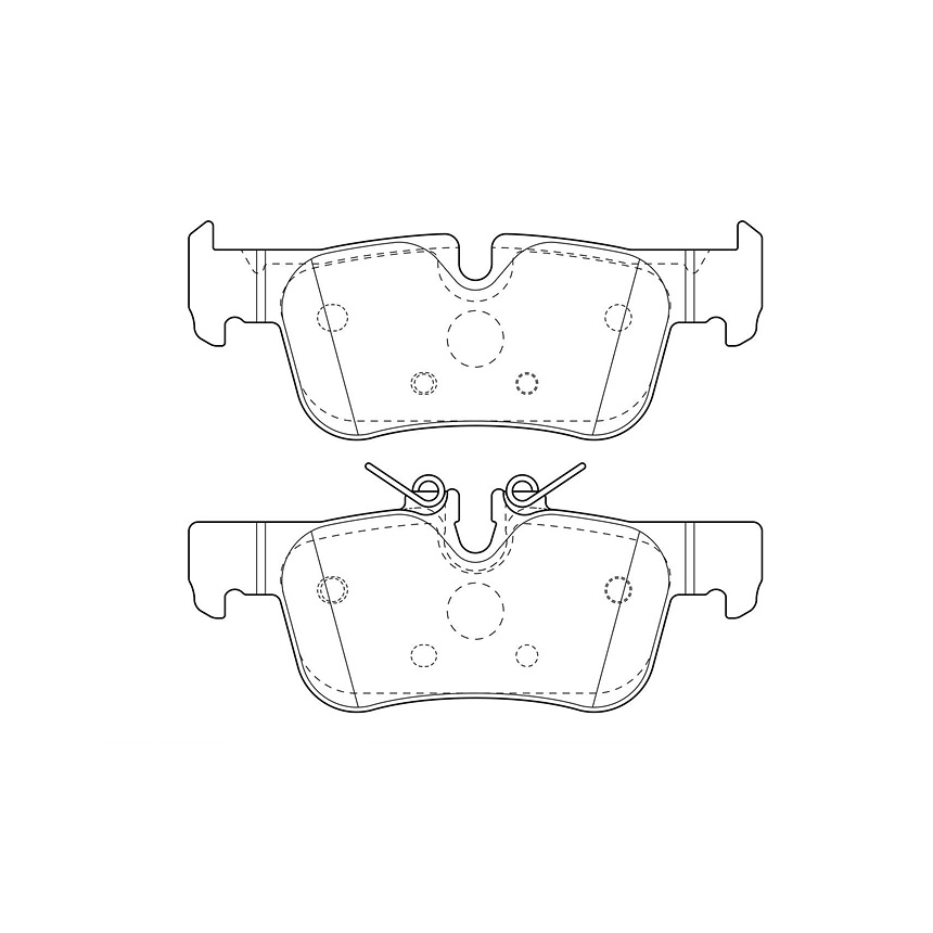 BMW X2 20d F39 17-23년 JURID 뒤쪽 브레이크패드 LT1E