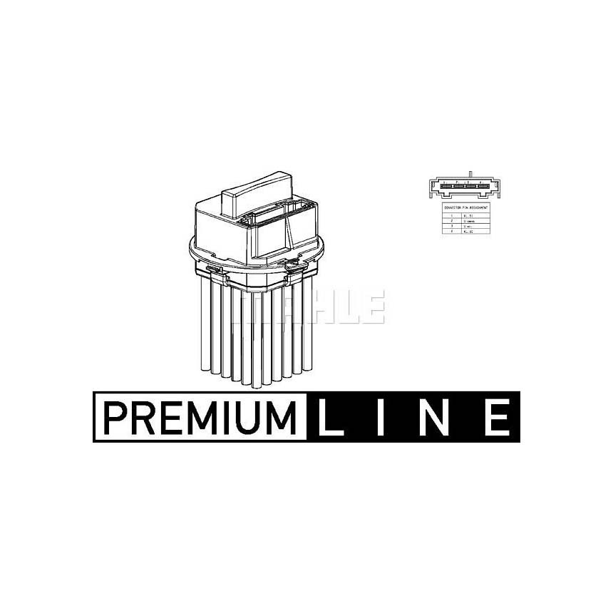 벤츠 E400 A207 13-16년 MAHLE 히터저항 55YT
