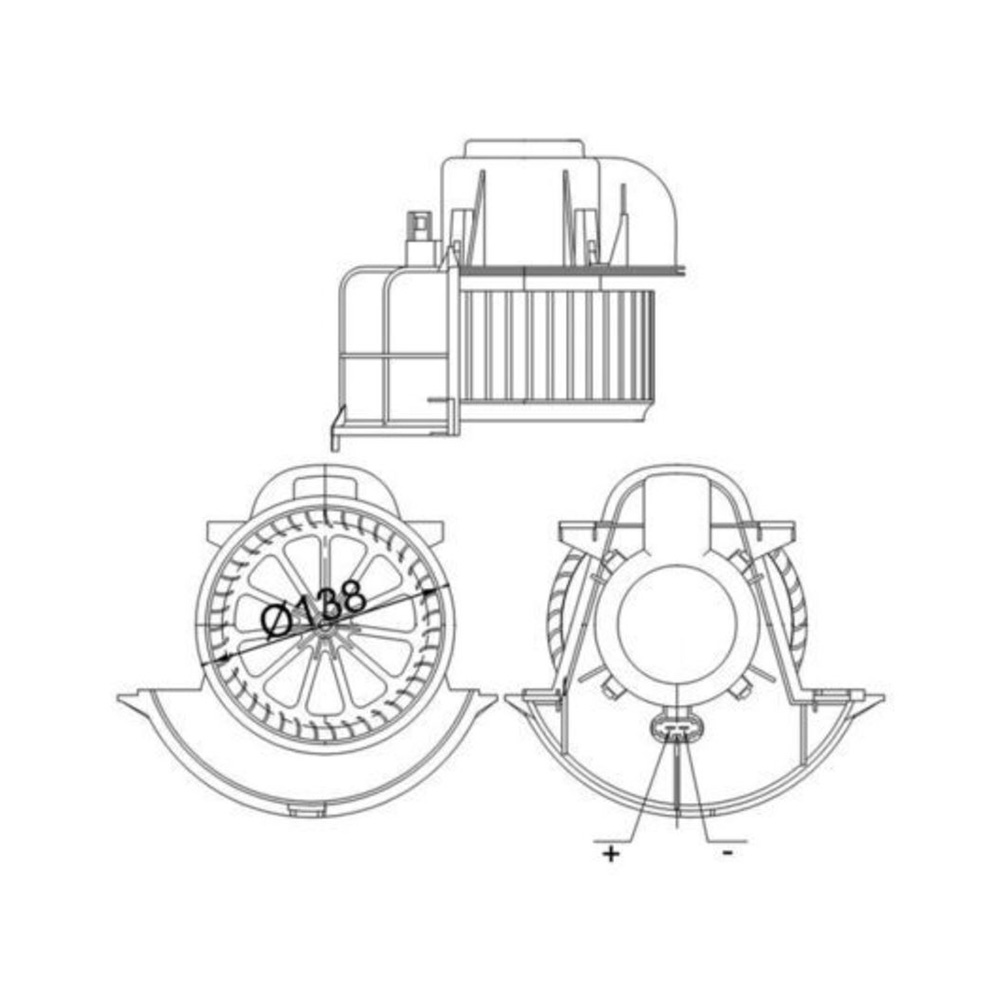 포르쉐 카이엔 3.6 9PA 02-10년 MAHLE 블로워 모터 S2J7