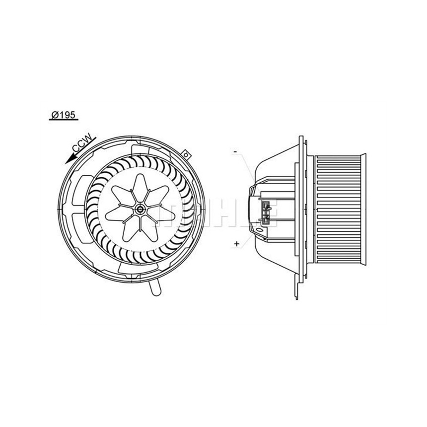 BMW X3 35i F25 10-17년 MAHLE 블로워 모터 8LMH