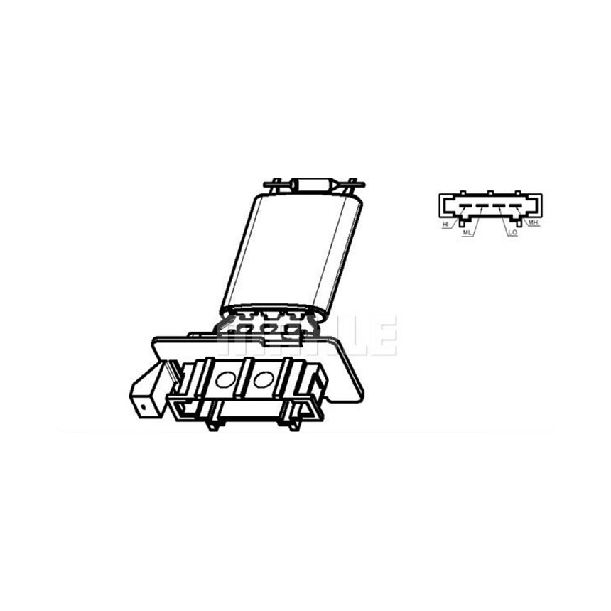 폭스바겐 제타 2.5 1K2 05-10년 MAHLE 히터저항 C7TT