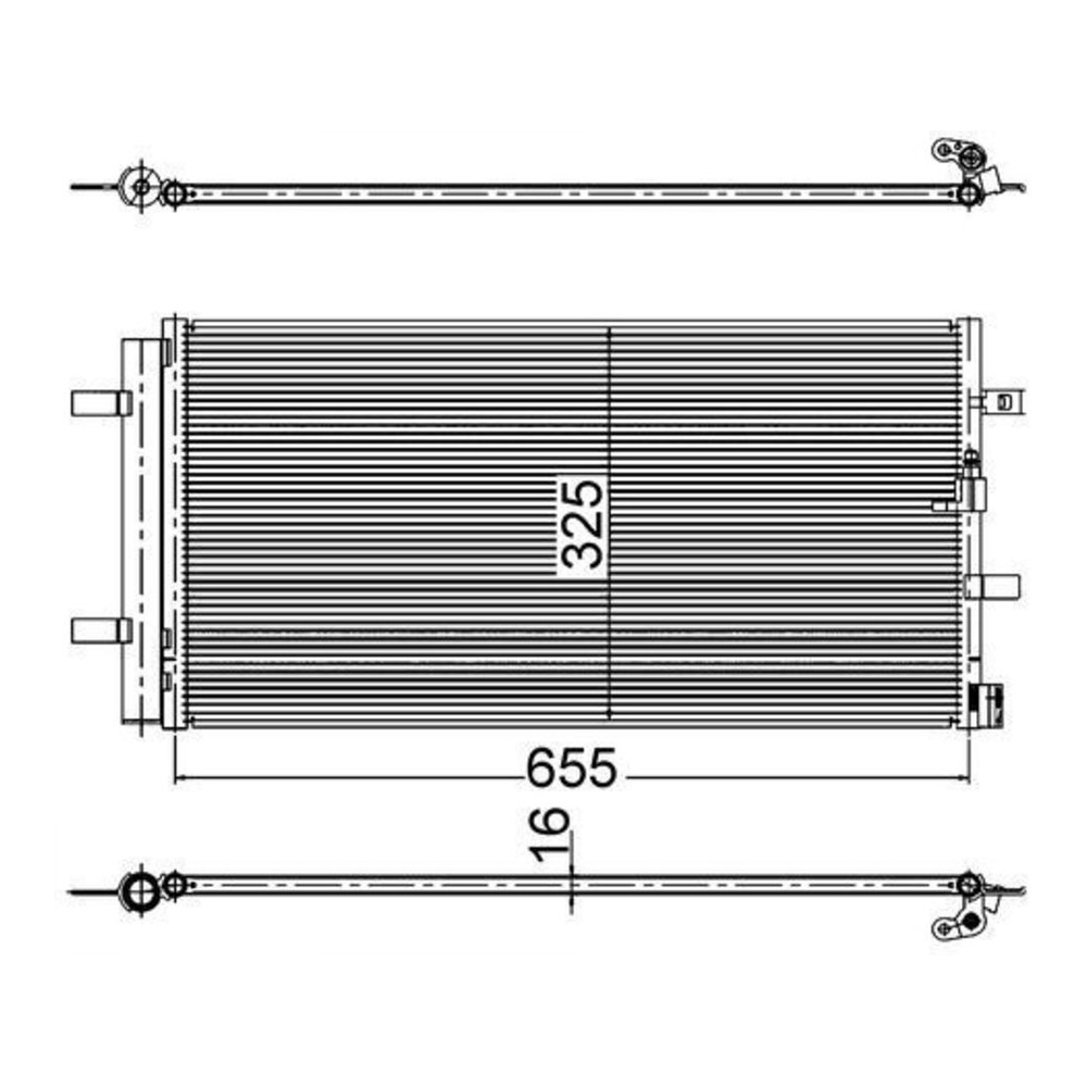 아우디 A7 3.0 TFSI 4G 10-18년 MAHLE 에어컨 콘덴서 2KXT