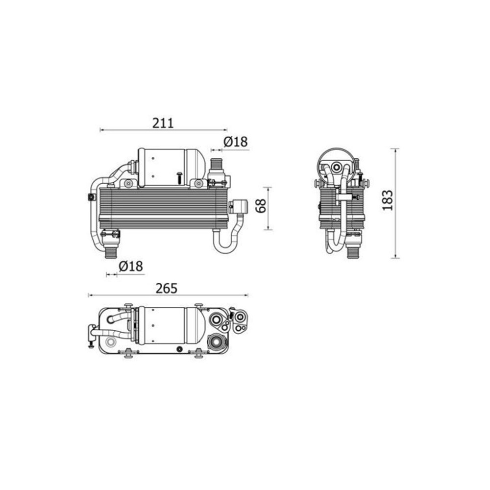 BMW 540i Hybrid G30 16-23년 MAHLE 에어컨 콘덴서 W558