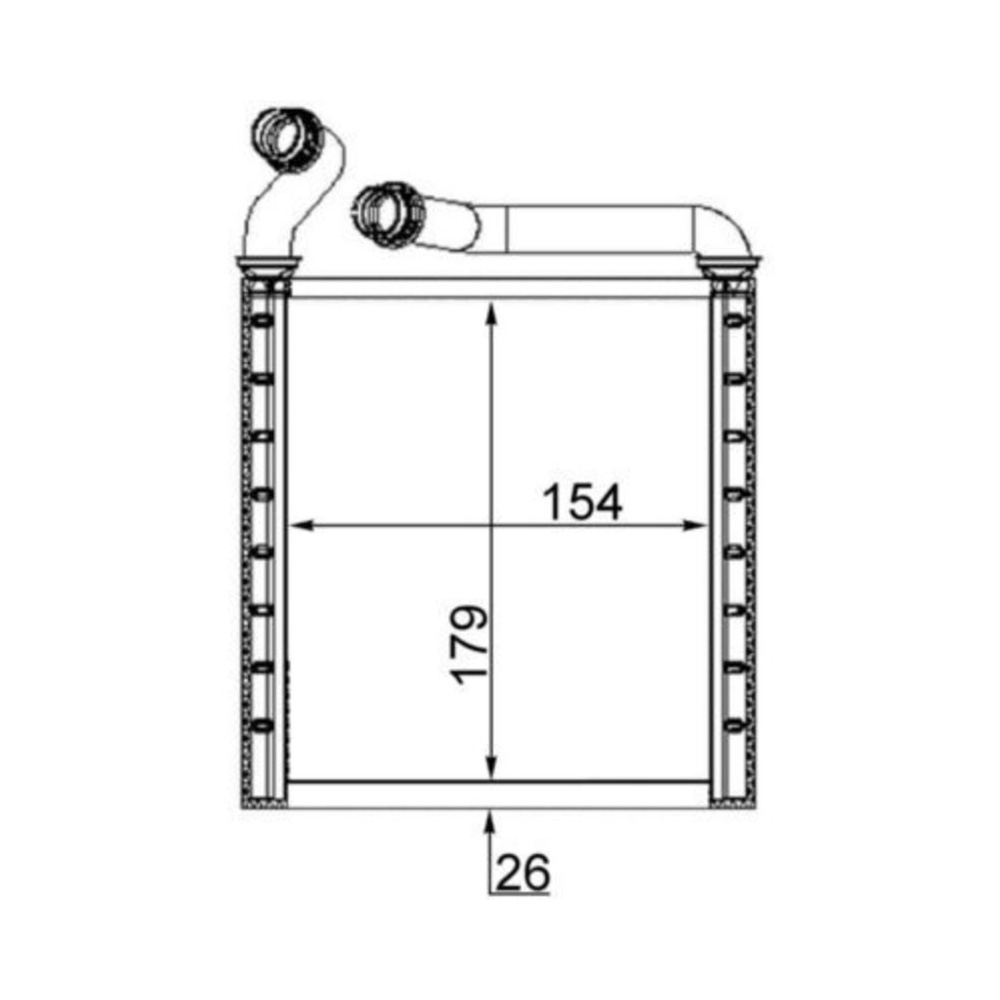 폭스바겐 골프 1.6 FSI 1K1 03-08년 MAHLE 히터코어 6K51