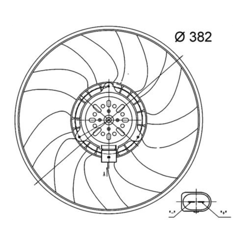 아우디 A7 2.0 TFSI 4G 10-18년 MAHLE 라디에이터팬 4LG5