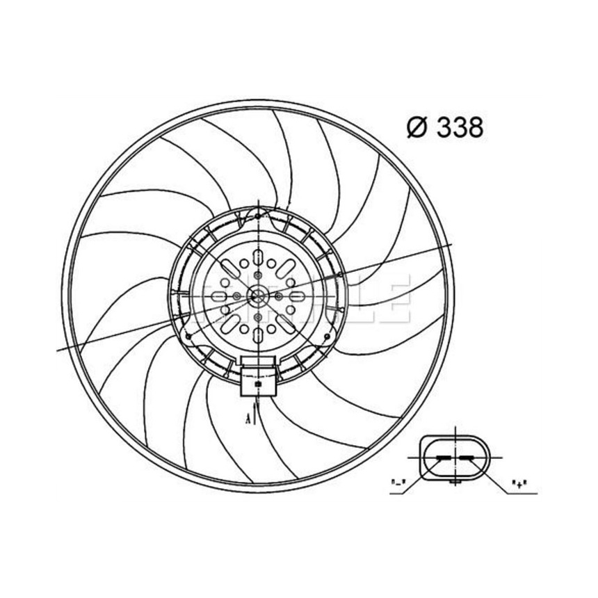 아우디 A7 2.0 TFSI 4G 10-18년 MAHLE 라디에이터팬 QM10