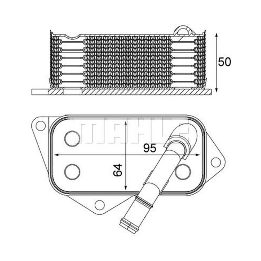 BMW X3 35i F25 10-17년 MAHLE 엔진오일 쿨러 Y7KW
