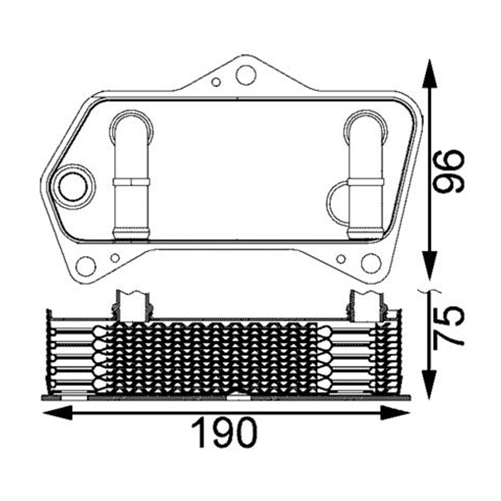 아우디 TT 1.8 TFSI 8J 06-14년 MAHLE 미션오일 쿨러 63FS