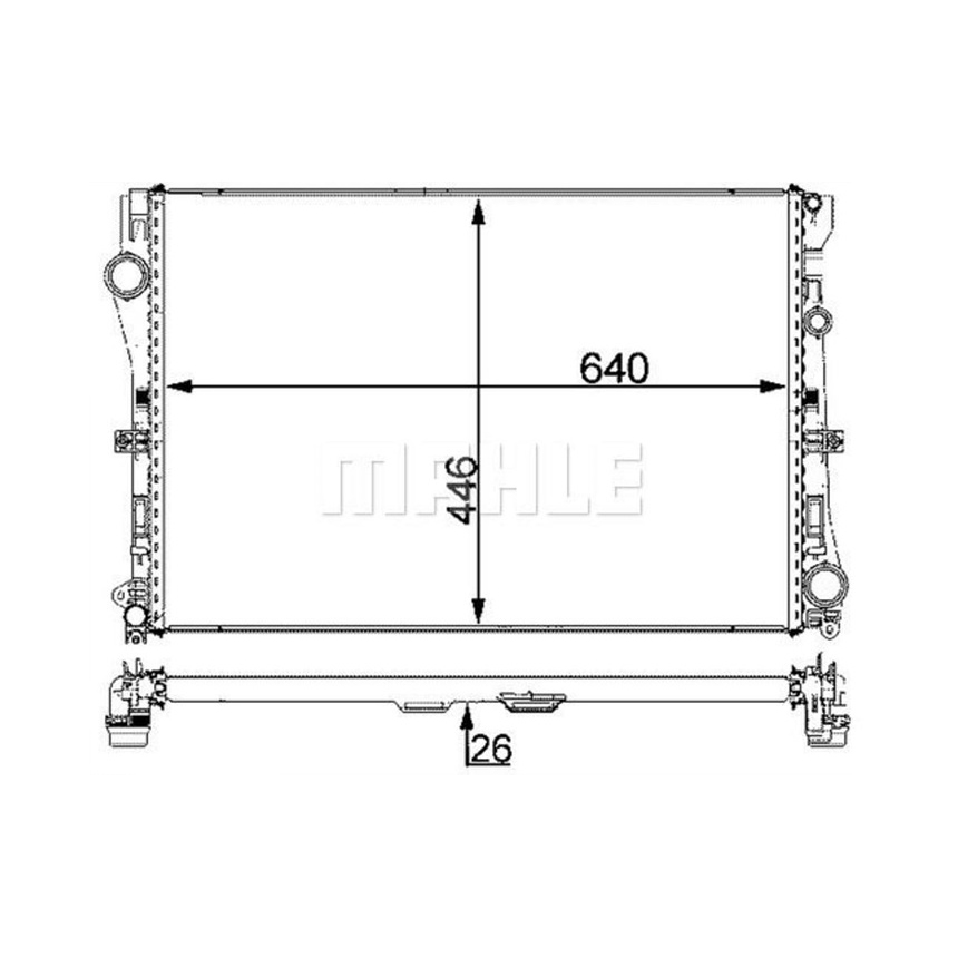 벤츠 E220d C238 16-현재 MAHLE 라디에이터 KC1L