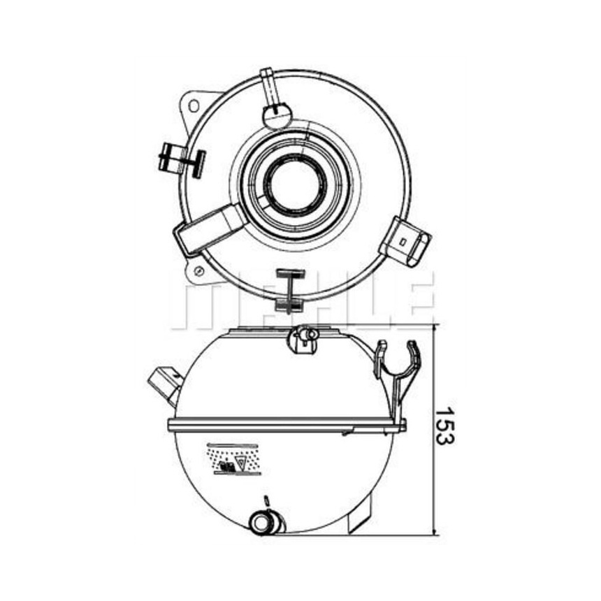 아우디 TT 1.8 TFSI 8J 06-14년 MAHLE 냉각수 보조탱크 JO0W