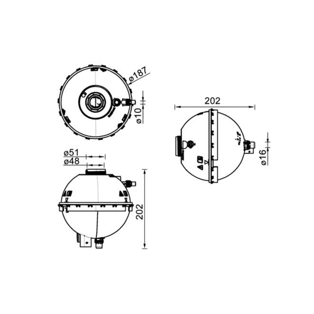 BMW 320i F30 12-18년 MAHLE 냉각수 보조탱크 FX48