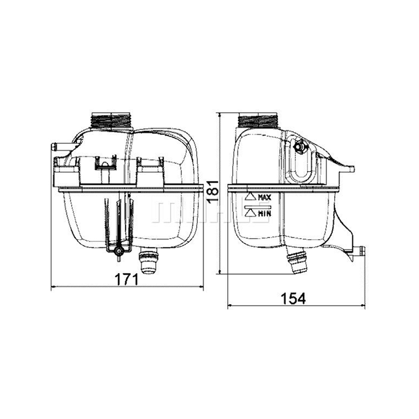 미니 컨버터블 쿠퍼 S R57 07-15년 MAHLE 냉각수 보조탱크 3GLU
