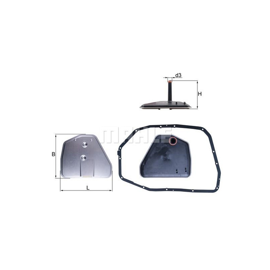 아우디 A8 3.2 FSI 4E 02-10년 MAHLE 미션오일필터 세트 C1I4