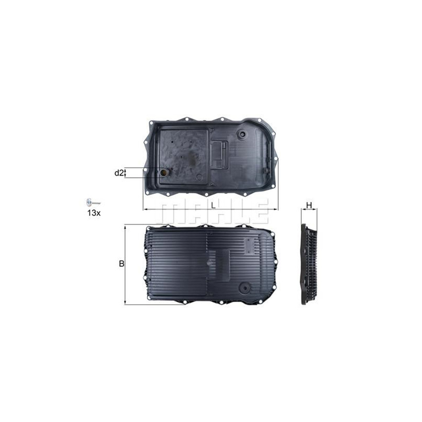 랜드로버 레인지로버 스포츠 3.0 SDV6 Hybrid L494 13-현재 MAHLE 미션오일팬 L3WB