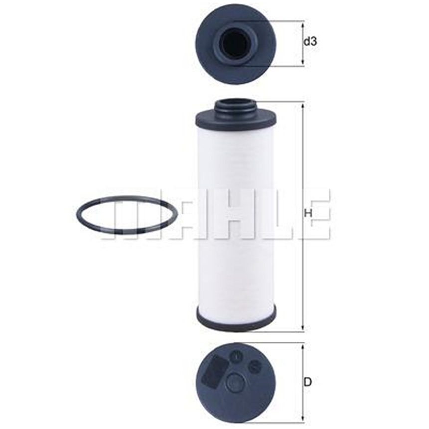 아우디 A4 2.0 TFSI 8K 07-15년 MAHLE 미션오일필터 세트 2IV0