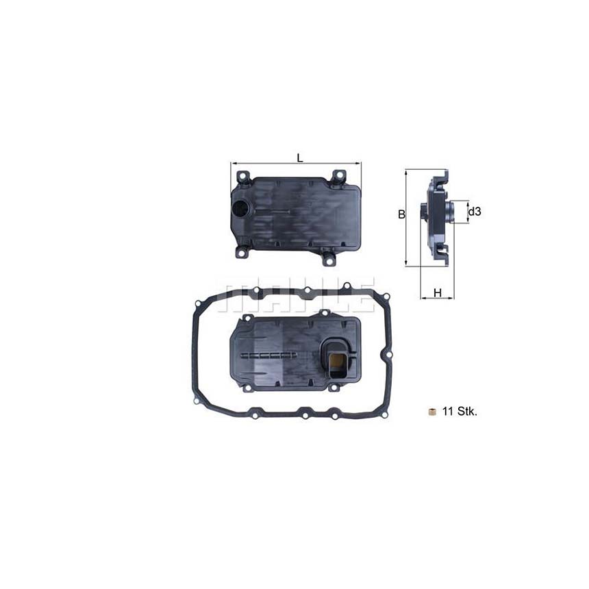 폭스바겐 투아렉 4.2 TDI 7P5 10-18년 MAHLE 미션오일필터 세트 T0QW