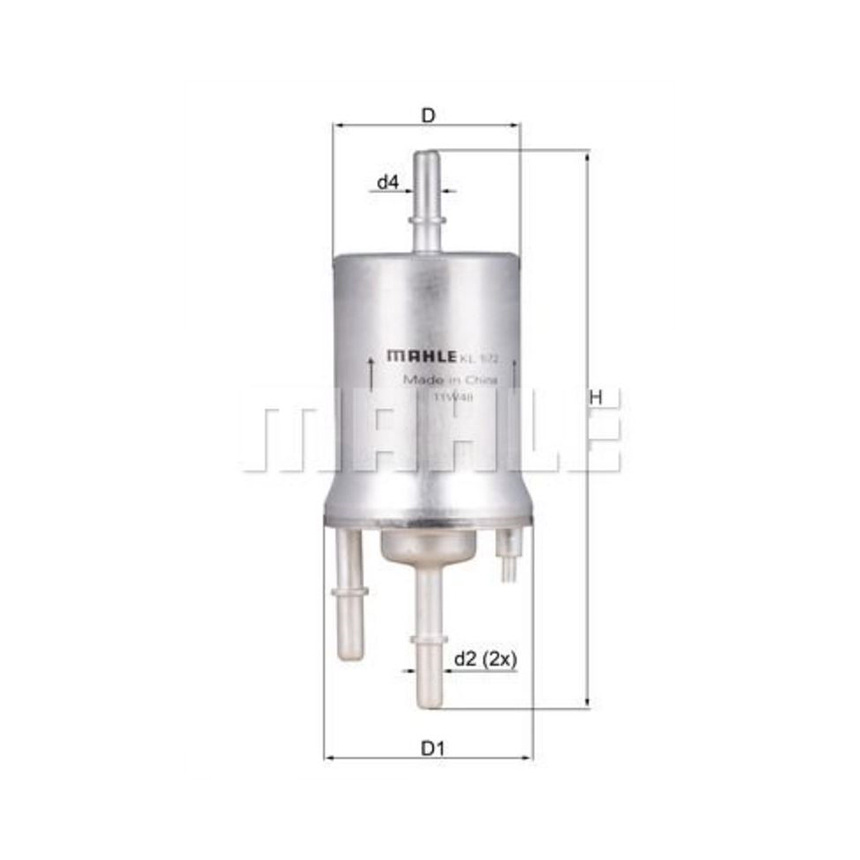 아우디 TT 1.8 TFSI 8J 06-14년 MAHLE 연료필터 I26T