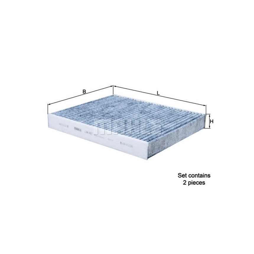 BMW 750d F01 12-15년 MAHLE 활성탄 에어컨필터 YY27