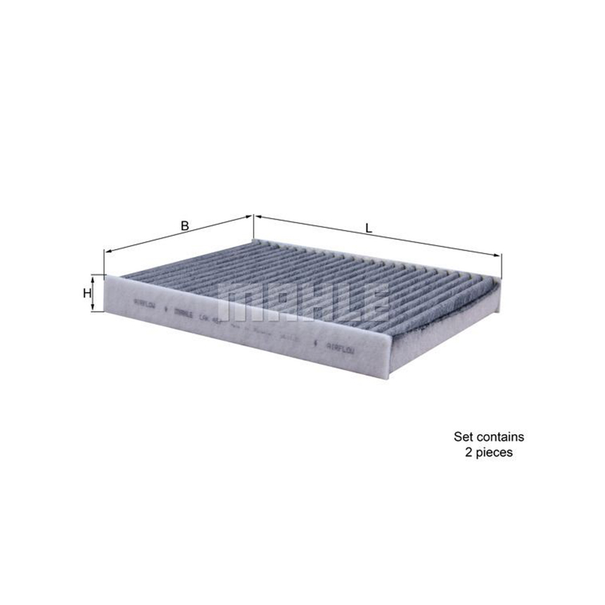 BMW 750d F01 12-15년 MAHLE 프리미엄 PM3.0 에어컨필터 H1BI