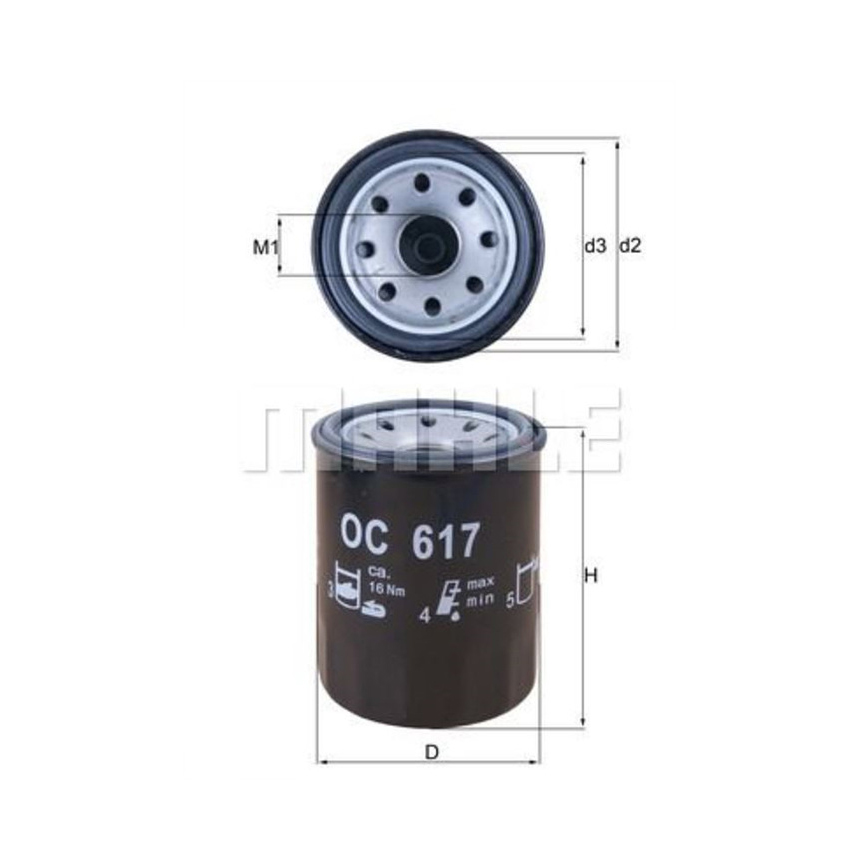 혼다 HR-V 1.8 14-현재 MAHLE 엔진오일필터 T2TE