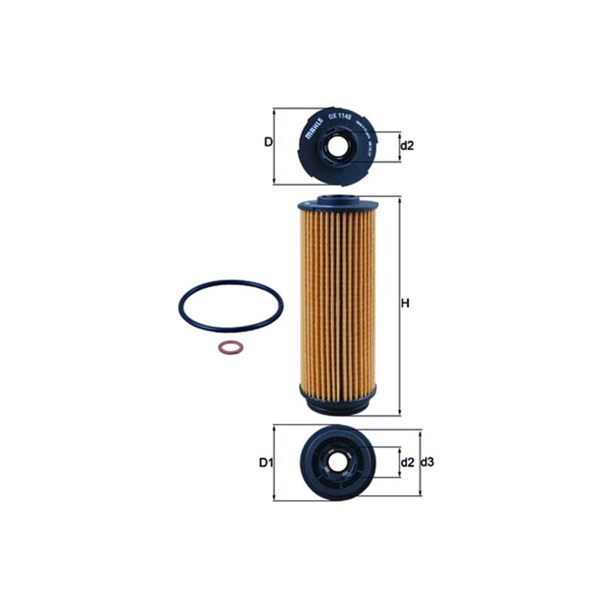 BMW 540i Hybrid G30 16-23년 MAHLE 엔진오일필터 1AHU