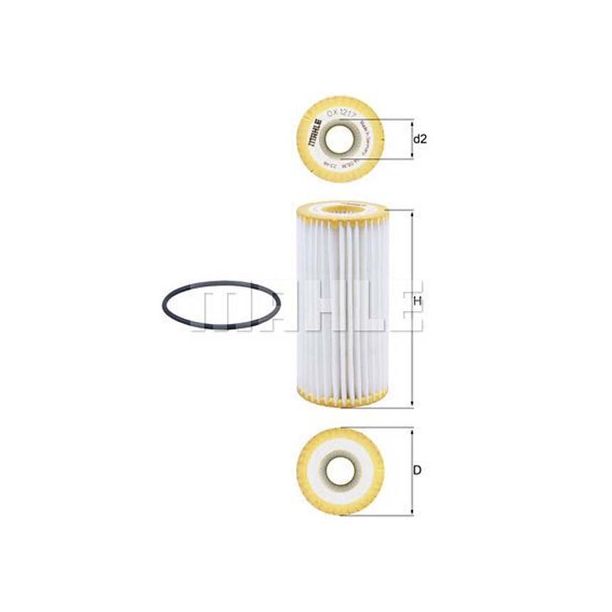 아우디 A7 2.0 TFSI 4G 10-18년 MAHLE 엔진오일필터 Q5FO