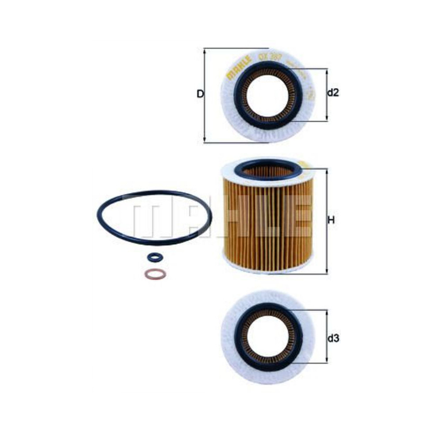 BMW X3 35i F25 10-17년 MAHLE 엔진오일필터 C41H