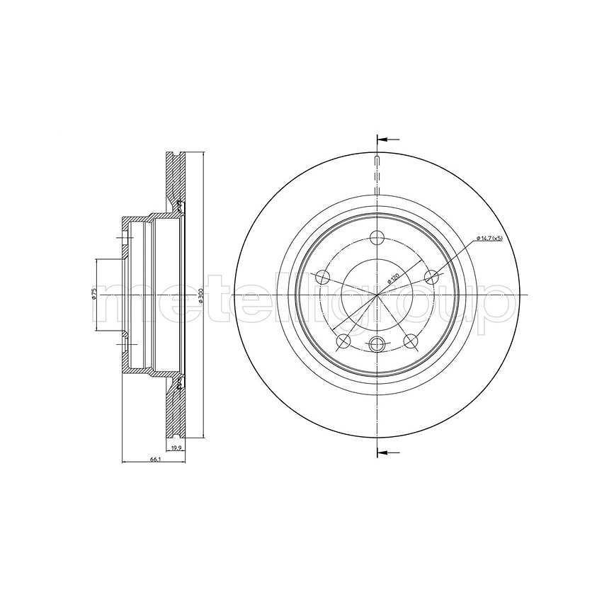 BMW 328i E90 06-11년 METELLI 뒤세트 브레이크디스크 A5R1