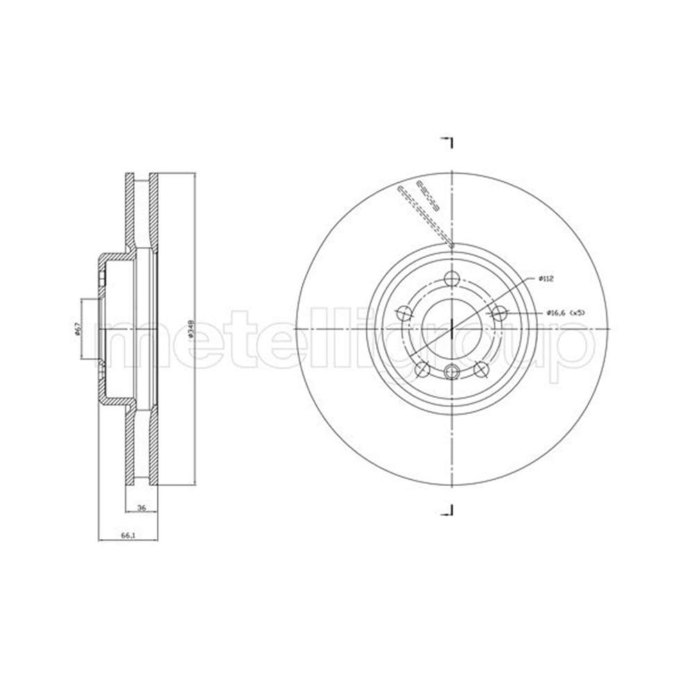 BMW 540i Hybrid G30 16-23년 METELLI 앞우측 브레이크디스크 72VE