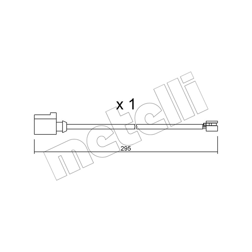 포르쉐 카이엔 3.6 92A 10-현재 METELLI 앞쪽 브레이크센서 6IDX