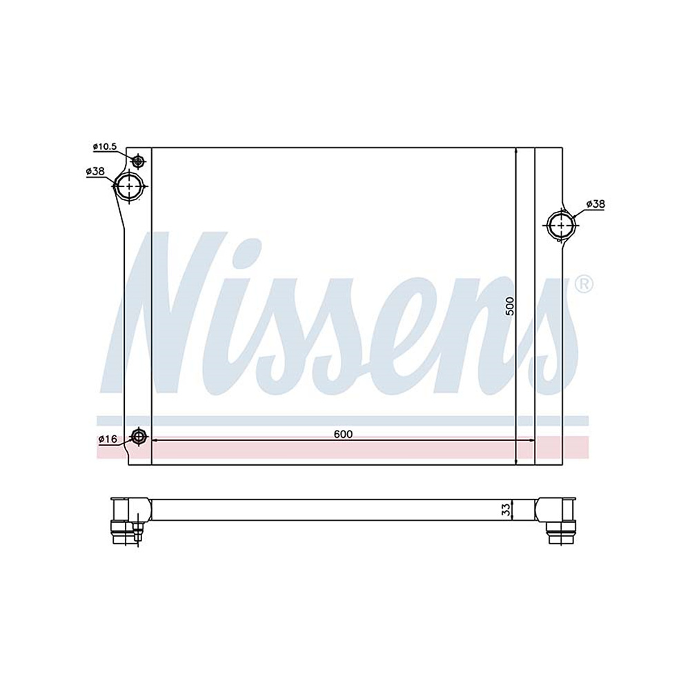 BMW 760i Li F01 F02 09-15년 NISSENS 라디에이터 L1OJ
