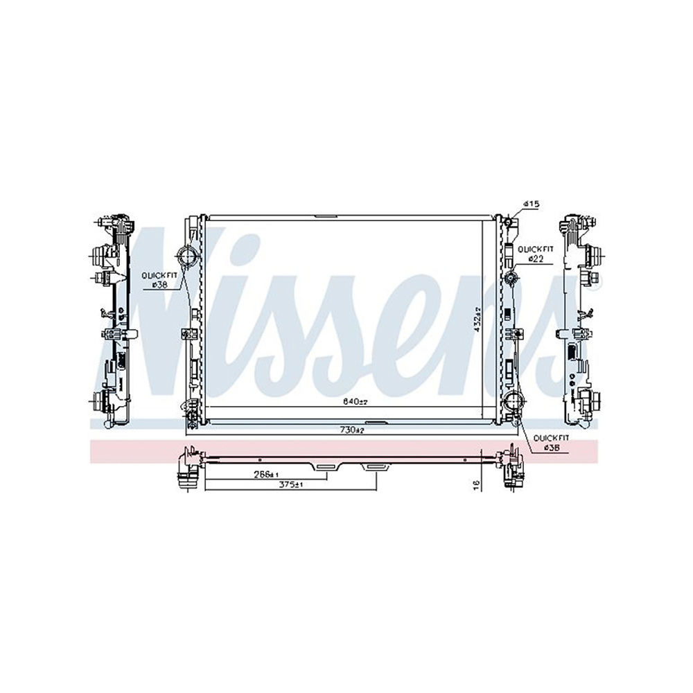 벤츠 E220d C238 16-현재 NISSENS 라디에이터 C60T