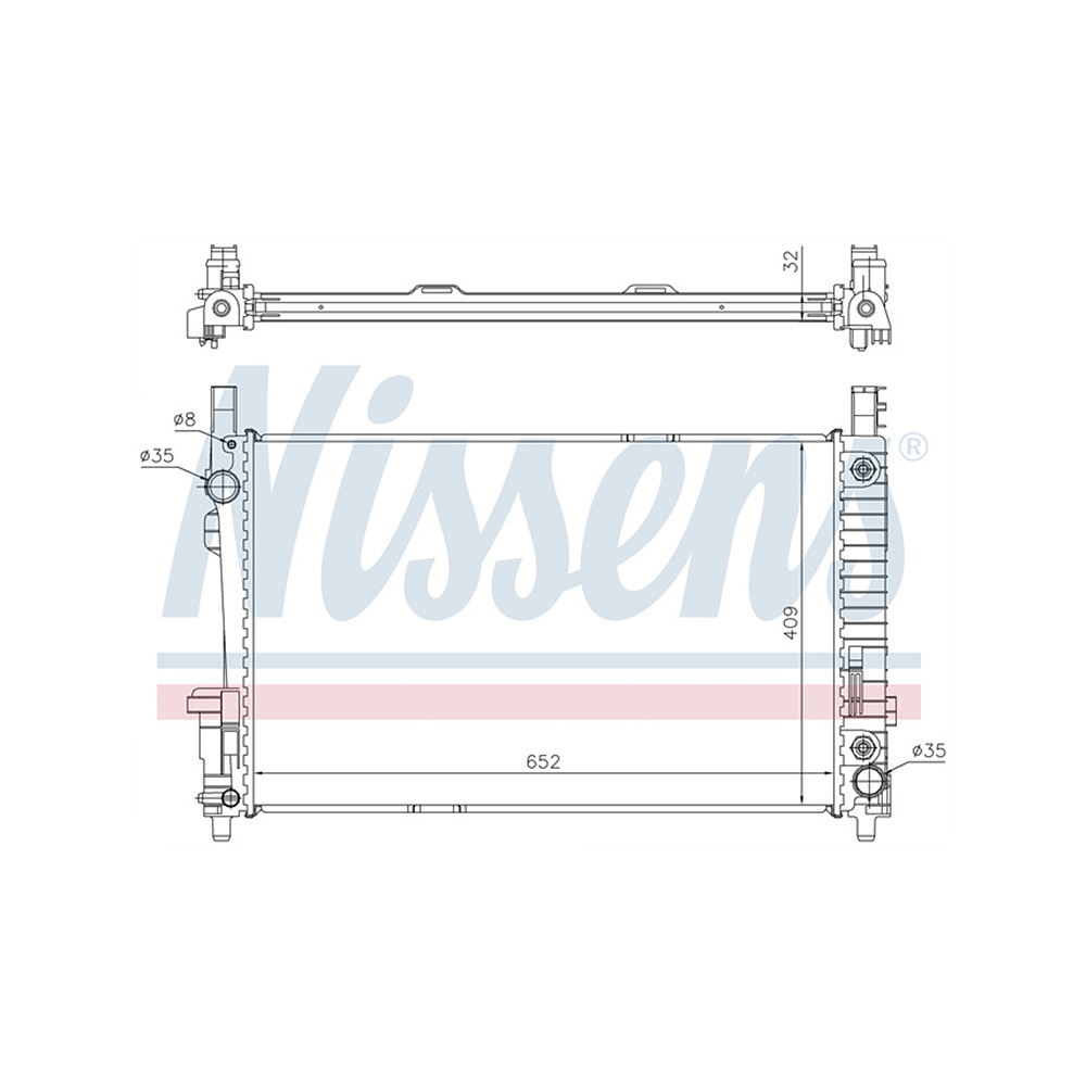 벤츠 A160d W169 04-12년 NISSENS 라디에이터 Y65A