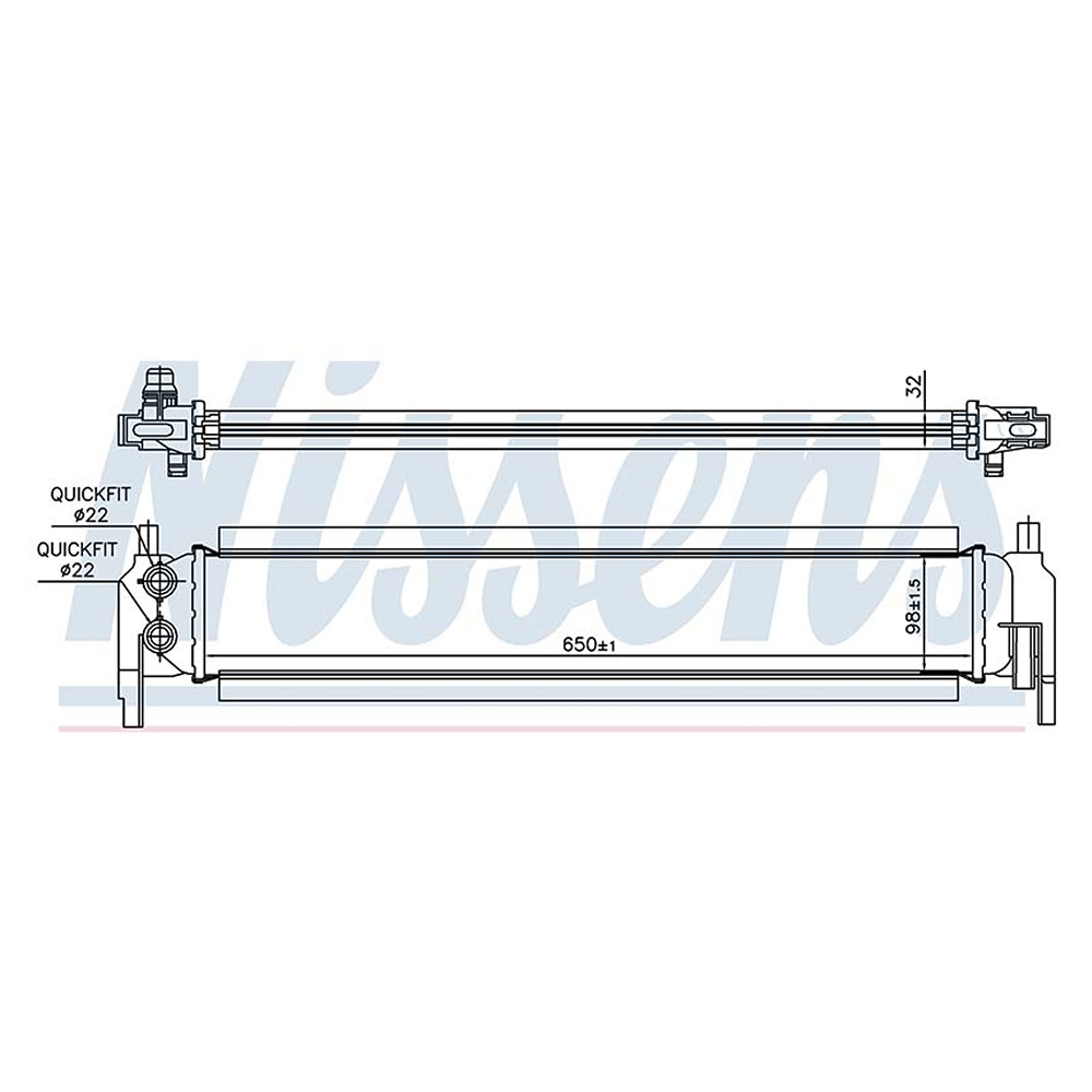 폭스바겐 골프 1.2 TSI 5G1 12-현재 NISSENS 인터쿨러 HAX8