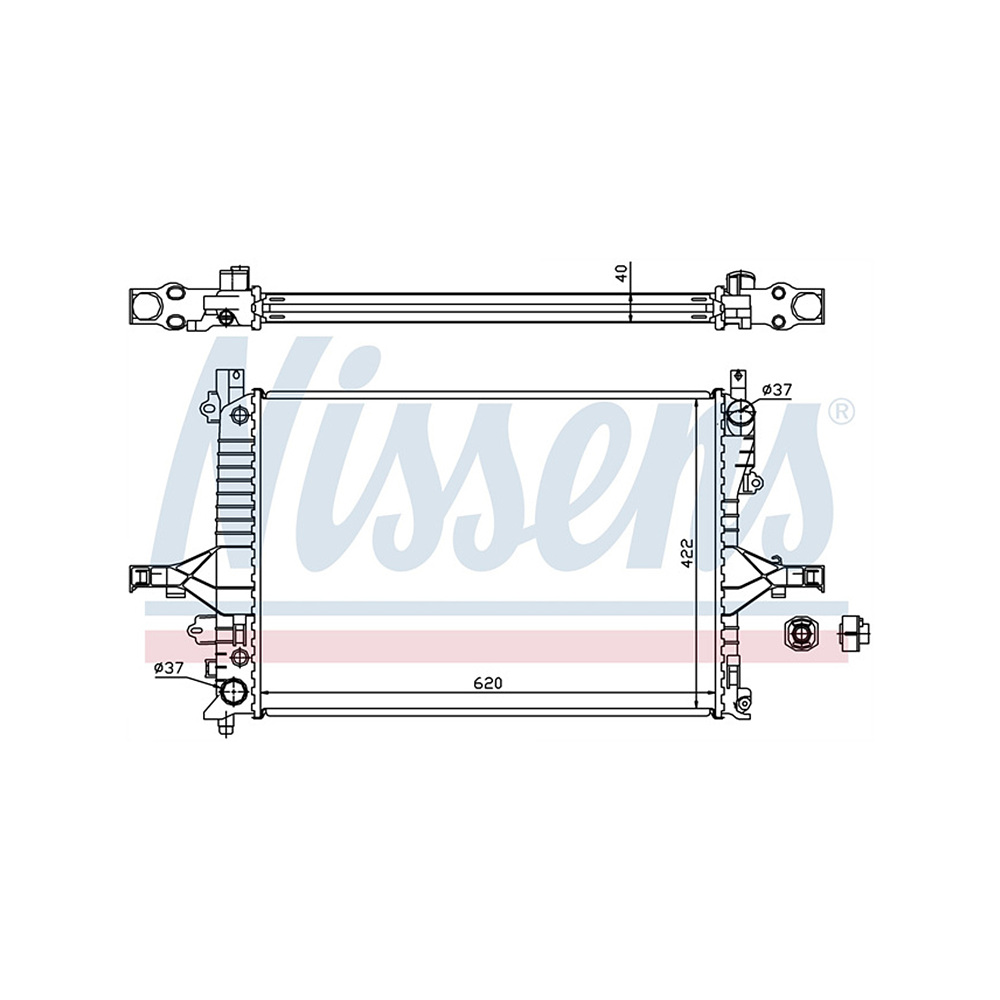 볼보 S60 T 00-10년 NISSENS 라디에이터 UTL4