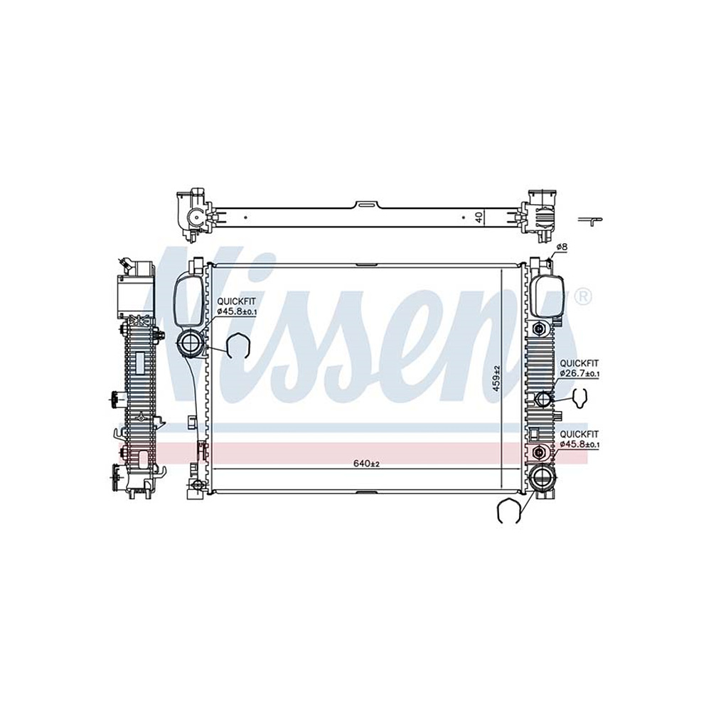 벤츠 S400 Hybrid W221 09-13년 NISSENS 라디에이터 IXTB