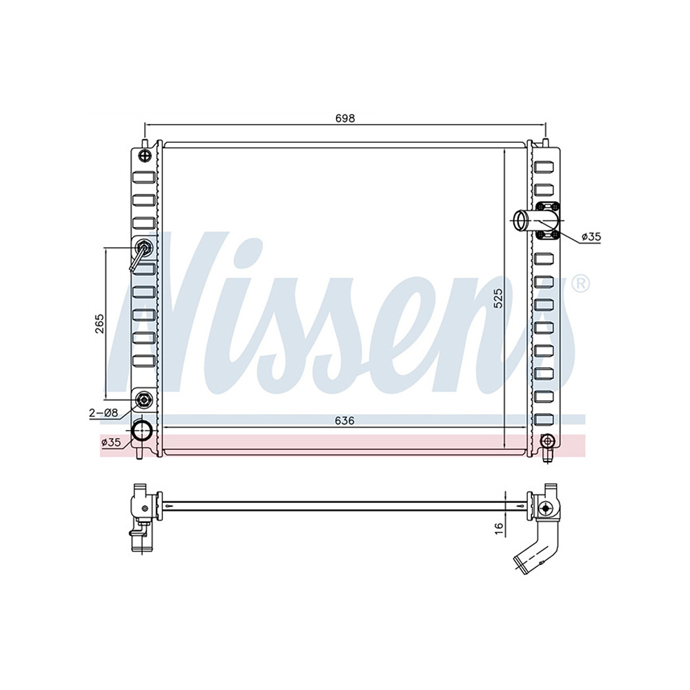 인피니티 QX50 I 13-현재 NISSENS 라디에이터 TL31