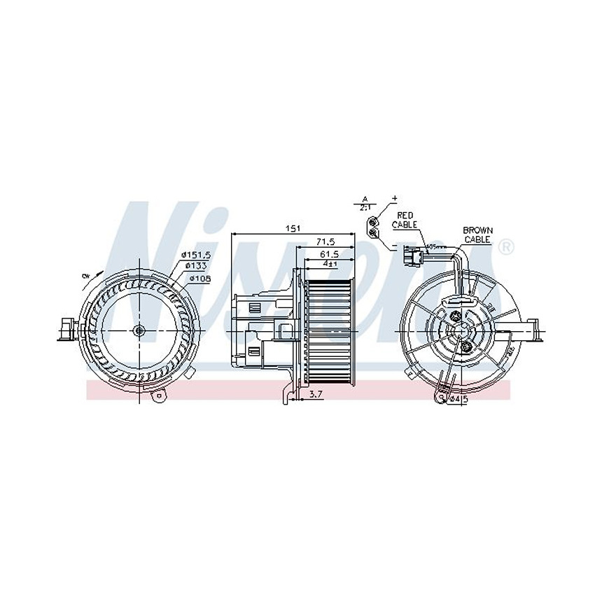 벤츠 E63 AMG W212 09-16년 NISSENS 블로워 모터 TEJI