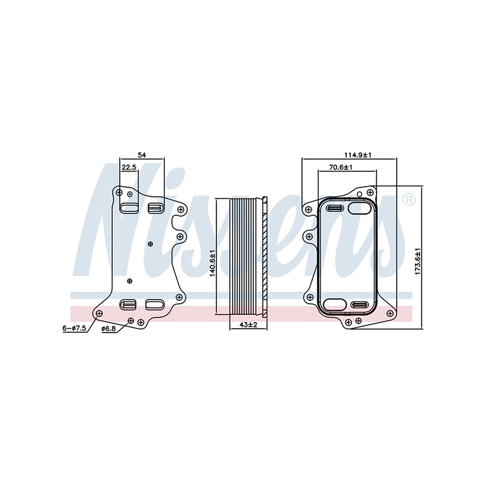 BMW X1 25d E84 09-15년 NISSENS 미션오일 쿨러 4RY2