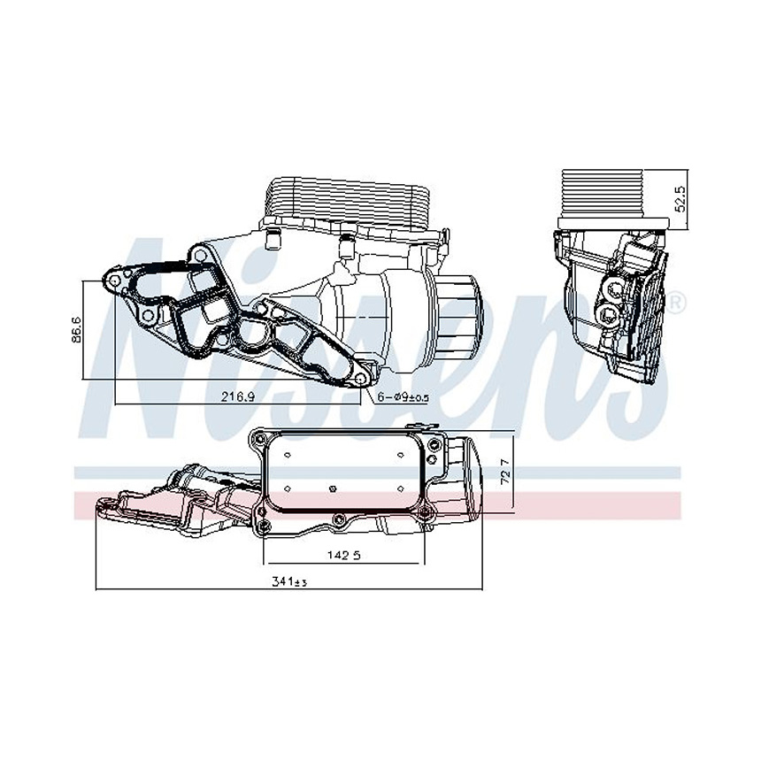 벤츠 S400 Hybrid W221 09-13년 NISSENS 오일필터 하우징 8O88
