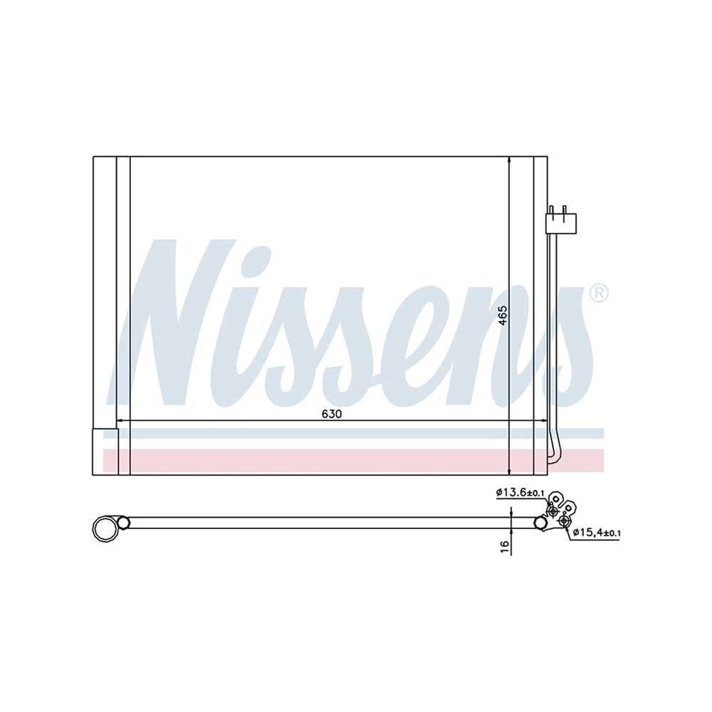 BMW X5 30d E70 08-13년 NISSENS 에어컨 콘덴서 AA5G