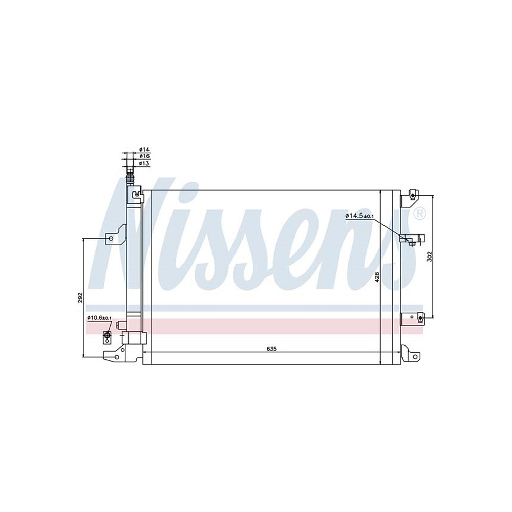 볼보 S60 T 00-10년 NISSENS 에어컨 콘덴서 B0D3