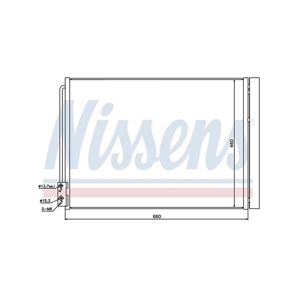 BMW 740i Li F01 F02 08-15년 NISSENS 에어컨 콘덴서 QAVO
