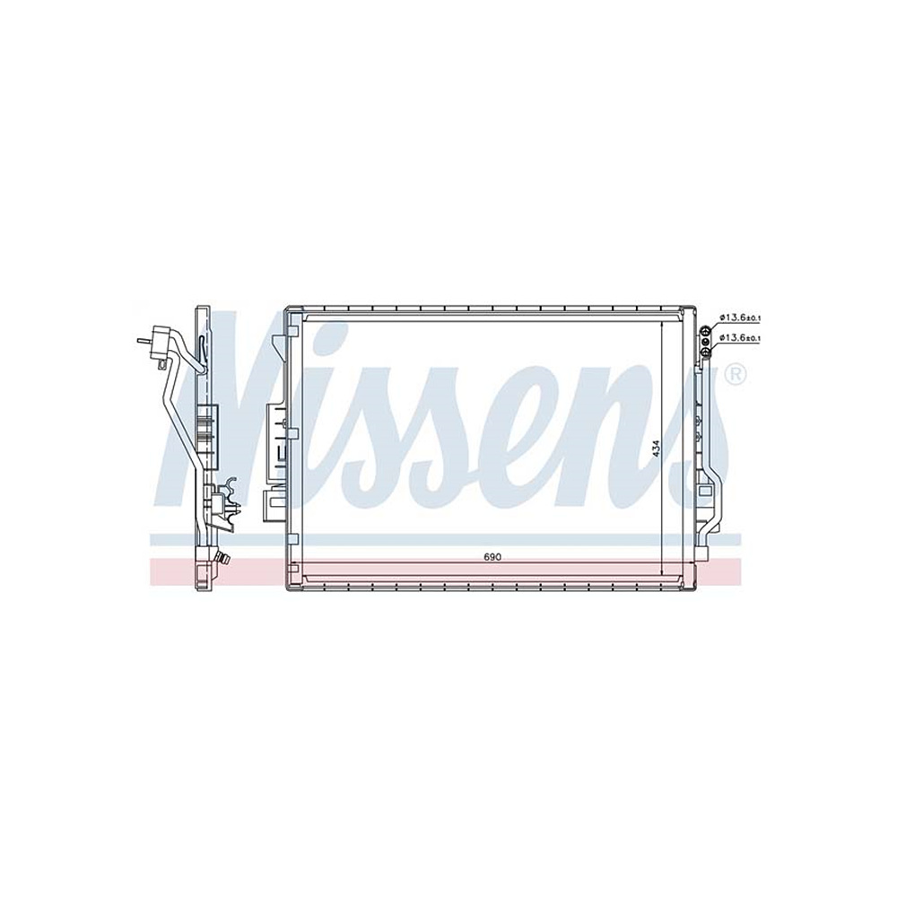 벤츠 S400 Hybrid W221 09-13년 NISSENS 에어컨 콘덴서 4R2L